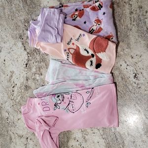 Bundle of 2 Wonder Nation Longsleeve Girl's 6/6X Pajamas
